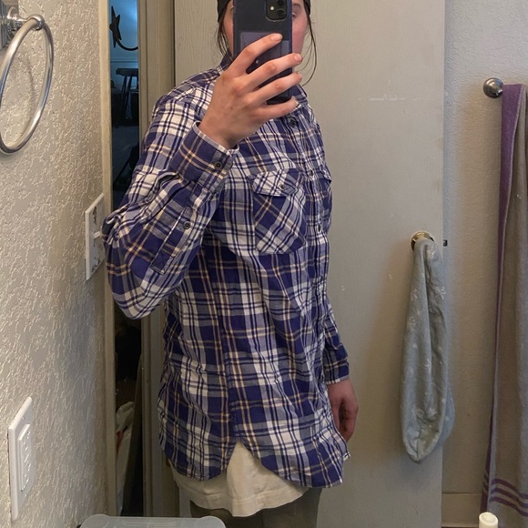 Mission Supply Co Medium Plaid Button Up - Picture 6 of 7